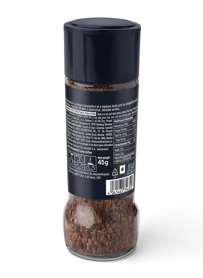 Davidoff Coffee Fine Aroma, 45g | 100% Arabica Beans | 7/12 Intensity | Granules, Glass Bottle | 45g - Image 2