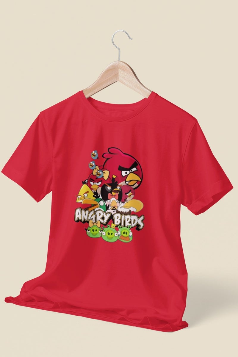 ZOOM تي شيرت أنغري بيردز مريح للأطفال