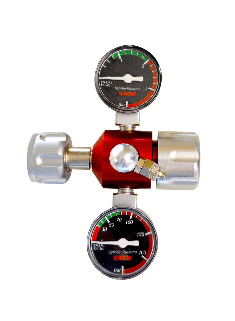 EHEIM مخفض ضغط EHEIM CO2 مع مانومترات لزجاجة قابلة لإعادة الاستخدام - Image 2