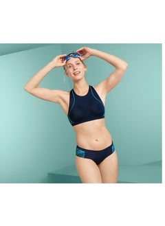 Tchibo Women Pull On Bikini Bottom, Navy Blue  - Image 1