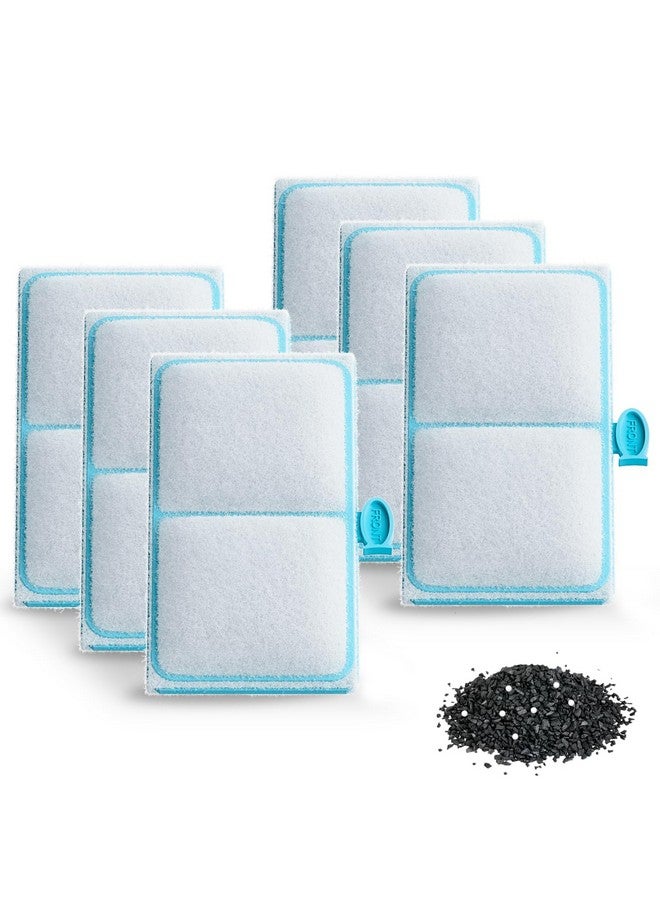 باوفلي خرطوشة فلتر Pawfly لعنصر EF-S ذو الزعنفة العلوية وBF5 BETTAFLO، خرطوشة فلتر EF-S بديلة لحوض أسماك الزعنفة العلوية (عبوة من 6 قطع) - Image 1