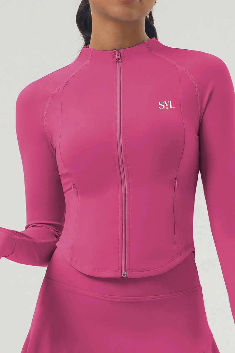 SVL Women's Sports Jacket - Dark Pink - SVL
