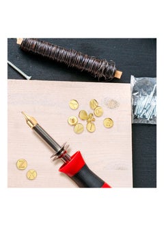 KASTWAVE 28 Pieces Wood Burning Tip Set Including Letter Number Symbol Wood Burning Tip Wood Burning Alphabet Tips Alphabet Number Template for DIY Embossing and Carving Crafts Wood Burning  - Image 3