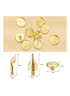 KASTWAVE 28 Pieces Wood Burning Tip Set Including Letter Number Symbol Wood Burning Tip Wood Burning Alphabet Tips Alphabet Number Template for DIY Embossing and Carving Crafts Wood Burning  - Image 2