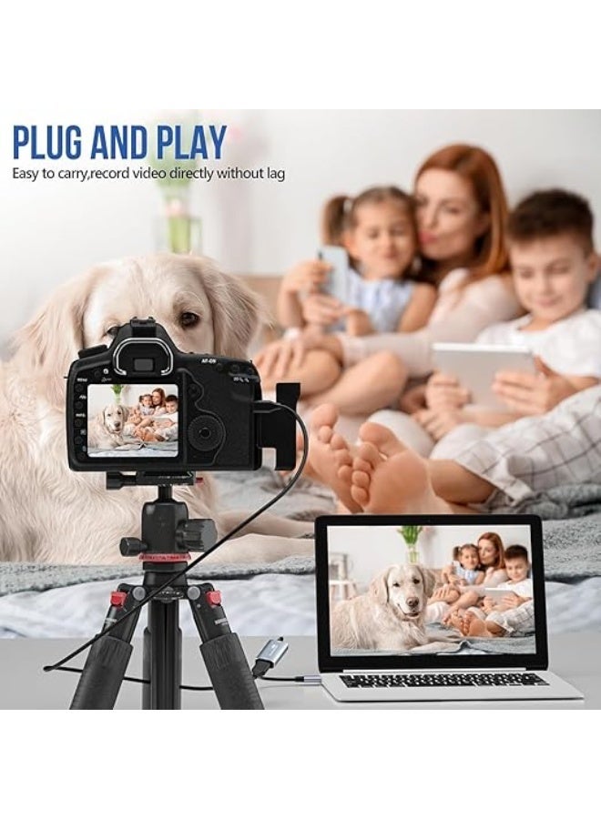 4K HDMI to USB C and USB 3.0 Video Capture Card (Silver) - 1080P 60fps Gaming and Live Streaming Recorder - Image 3