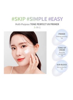 Terrazen Terrazen Korean Face Primer SPF40 - Purple Tinted Makeup Base for Dull, Sensitive Skin - Color Correcting, Moisturizing, Anti-Yellow Tone Corrector(Primer - Purple Tinted)  - Image 4