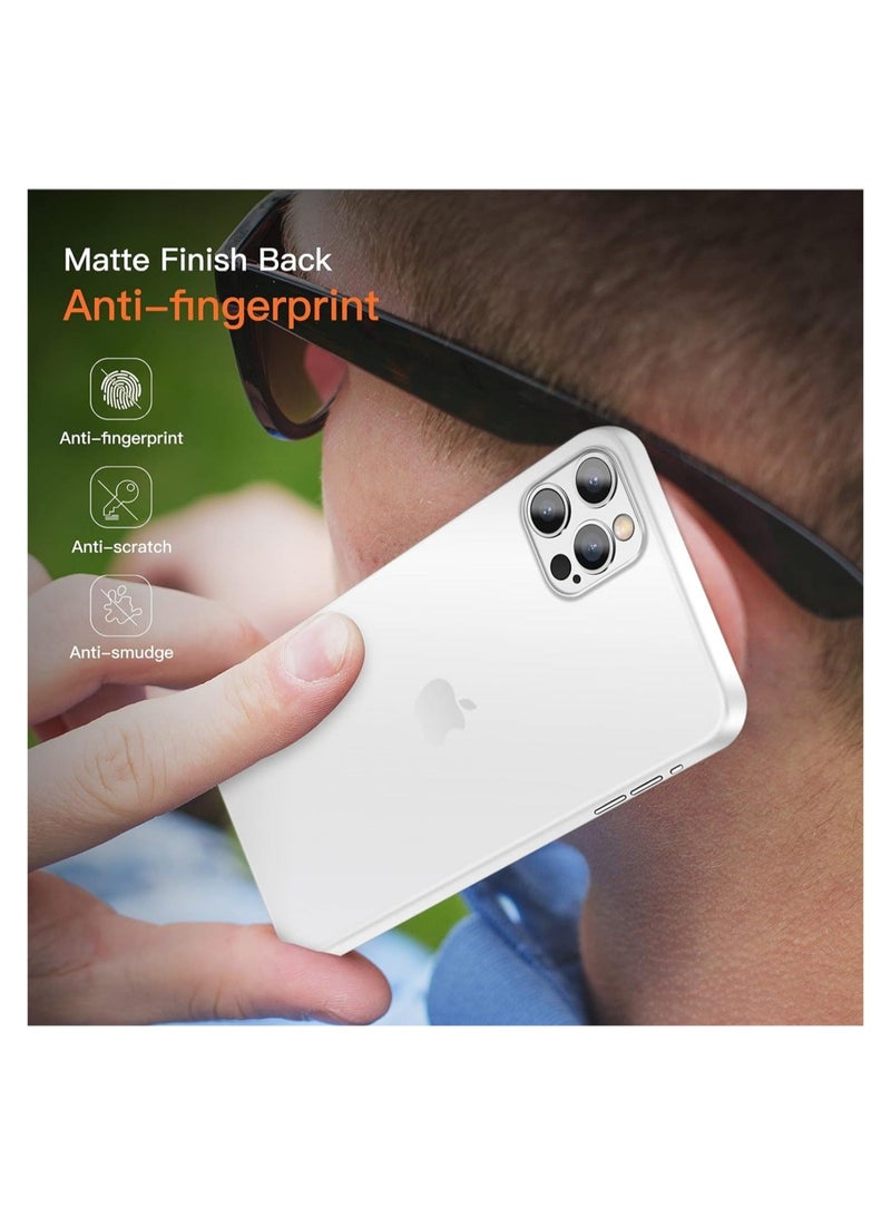 MUNTAQI iPhone 13 Pro Max Slim Case,Paper-Thin Matte Finish Skin Back Case [Anti-Fingerprints& Non Yellowing] Ultra Protective Cover - Image 5