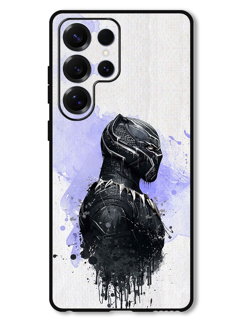 Theodor Protective Case Anti Scratch Shock Proof Bumper Cover For Samsung Galaxy S25 Ultra Black Panther - Image 1