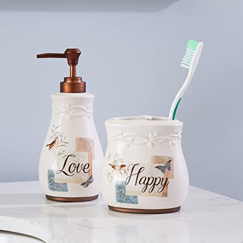 SKL Home by Saturday Knight Ltd. New Hope Toothbrush Holder, Cream - Image 3