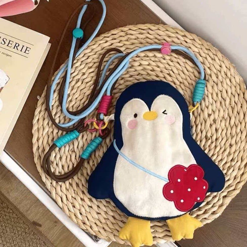 26 Cute Phone Bag, Girls' Lightweight Nylon Korean Mini Dopamine Color-Block Crossbody Bag - Image 2