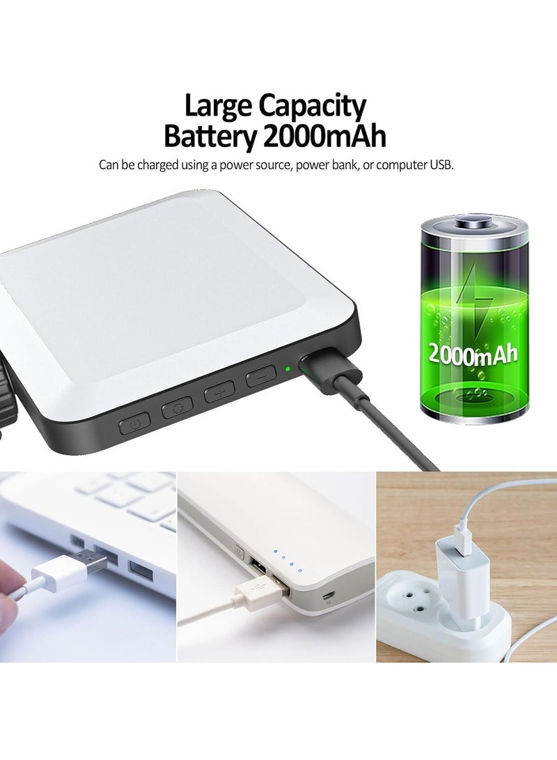 TIGER New LED Selfie Light – 60 LED 2200mAh Rechargeable Cell Phone Fill Light, 7 Modes, 10-Level Brightness, Portable Clip-on Light for Phones, Perfect for Selfies, Videos & Vlogging - Image 4