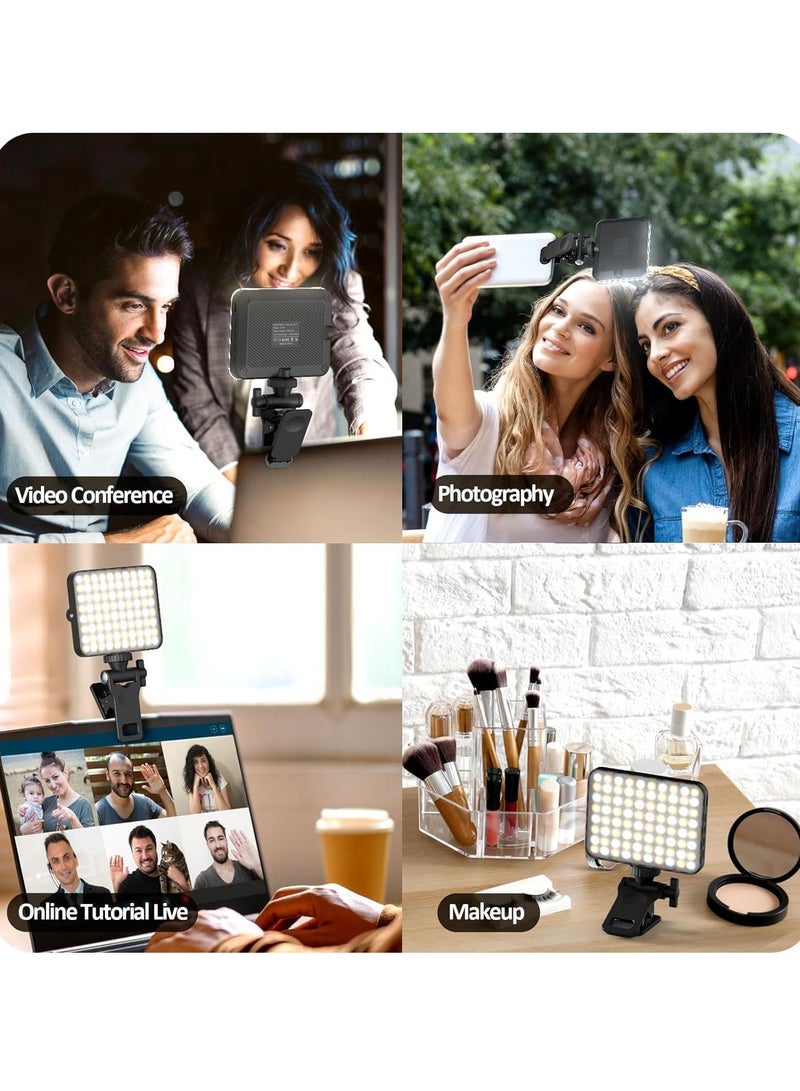 TIGER New LED Selfie Light – 60 LED 2200mAh Rechargeable Cell Phone Fill Light, 7 Modes, 10-Level Brightness, Portable Clip-on Light for Phones, Perfect for Selfies, Videos & Vlogging - Image 5