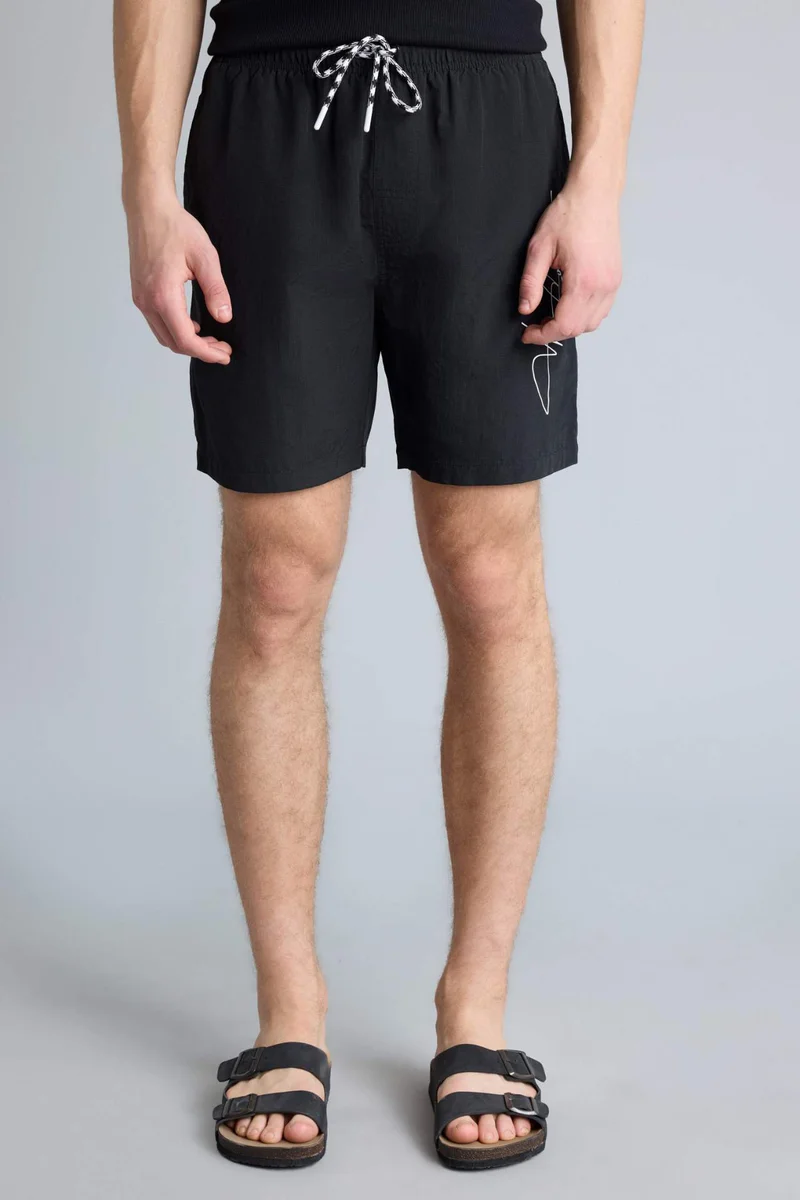 Defacto  Regular Fit Mesh Lined Short Swim Shorts for Men | Best Price UAE