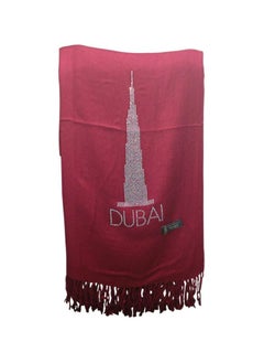 Handmade Pashmina shawl Stone Work  Burj Khalifa Mixed Color -VAP01