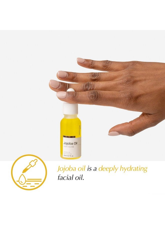 THE POTIONS Jojoba Oil Serum For Face L 100% Jojoba Seed Oil Hydrating Facial Oil L Korean Skincare Crueltyfree Hypoallergenic 20Ml - Image 2