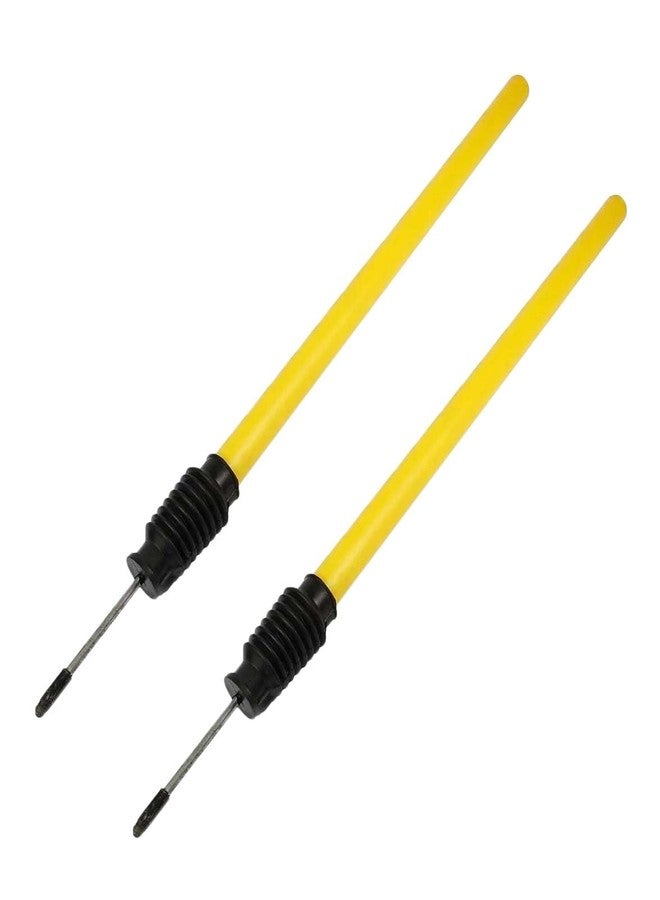 GLS Cricket Spring Stump, Target with Heaviness (Full Size) |Target Stump with Steel Spring/Ground fix Target Stump in Plastic PVC Pipe (Pack of 2 Pcs) - Image 1
