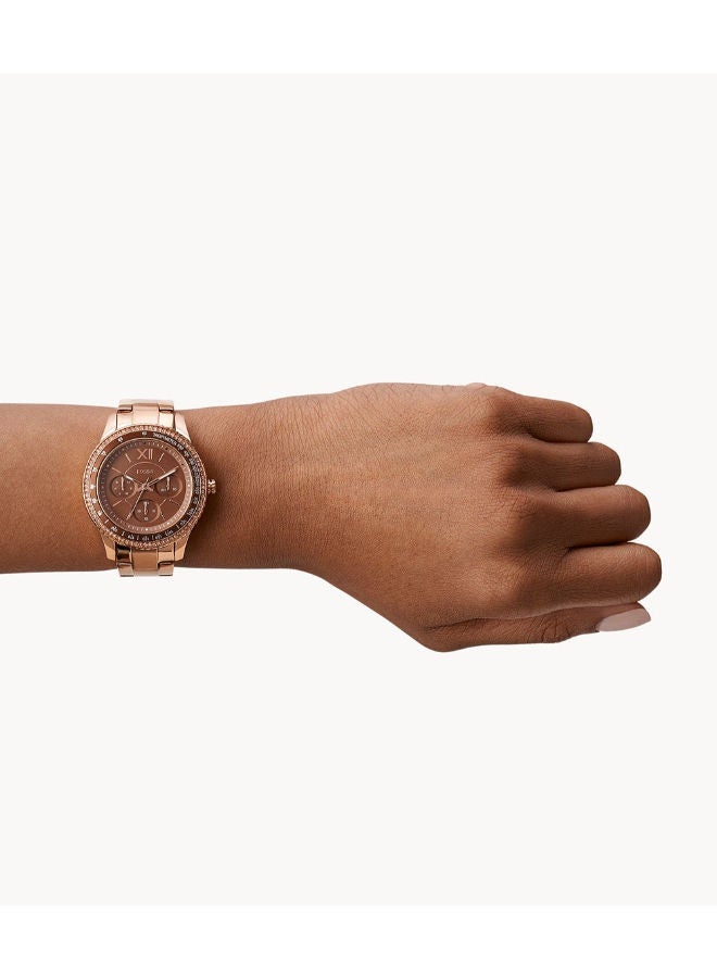FOSSIL Women Stainless Steel Chronograph Wrist Watch ES5109 - Image 4