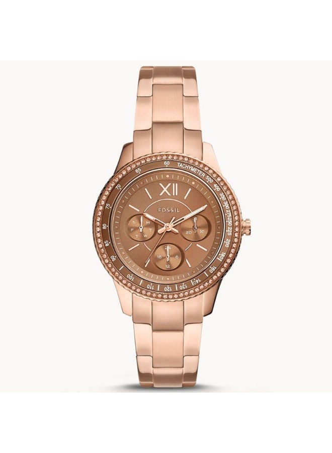 FOSSIL Women Stainless Steel Chronograph Wrist Watch ES5109 - Image 1
