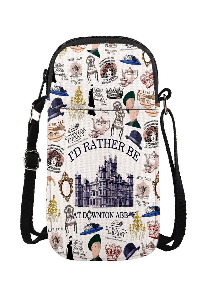 MAOFAED British Movie Inspired Crossbody Bag for Fans, Downton Library, I Never Argue I Explain, Grantham Tea House - Image 1