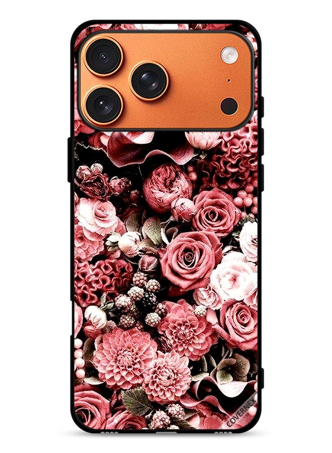 Covernex Apple iPhone 17 Pro Max Protective Case Cover Peach Roses - Image 1