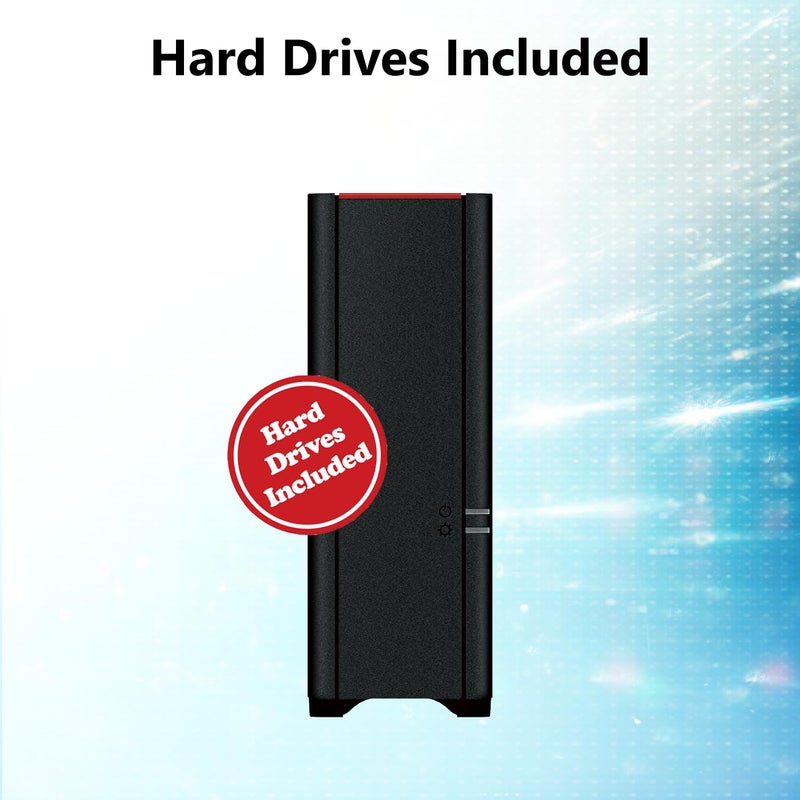 BUFFALO LinkStation 210 2TB 1-Bay NAS تخزين متصل بالشبكة مع أقراص صلبة HDD متضمنة تخزين NAS يعمل كخدمة سحابية منزلية أو جهاز تخزين شبكي للمنزل - Image 4