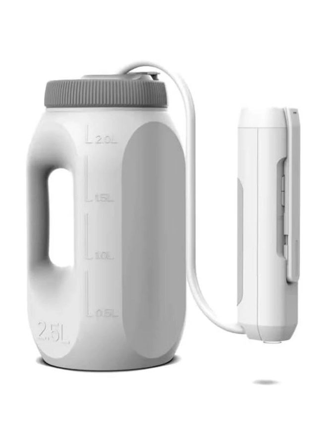 BlueFire Portable Travel Bidet with 2.5L Water Container USB Rechargeable Shattaf Sprayer for Camping Toilet Hygiene White - Image 1