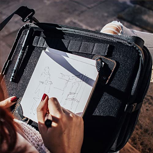 Etchr Slate Mini Satchel - 2 in 1 Art Travel Case and Small Messenger Bag for Essential Art Supplies - Multipurpose Weatherproof Travel Portfolio - Tripod Mountable for Plein Air - Image 2
