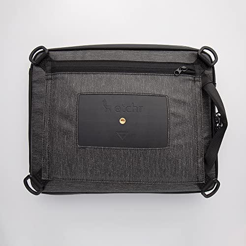 Etchr Slate Mini Satchel - 2 in 1 Art Travel Case and Small Messenger Bag for Essential Art Supplies - Multipurpose Weatherproof Travel Portfolio - Tripod Mountable for Plein Air - Image 4