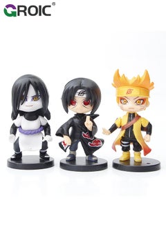 GROIC Set of 12 Pieces Naruto Action Figure, Naruto, Kakashi, Sasuke Action Figures Toys, Naruto Anime Figure Model Desk Decoration Action Figure, Naruto Statue Figure Collectibles (Second Edition)  - Image 4