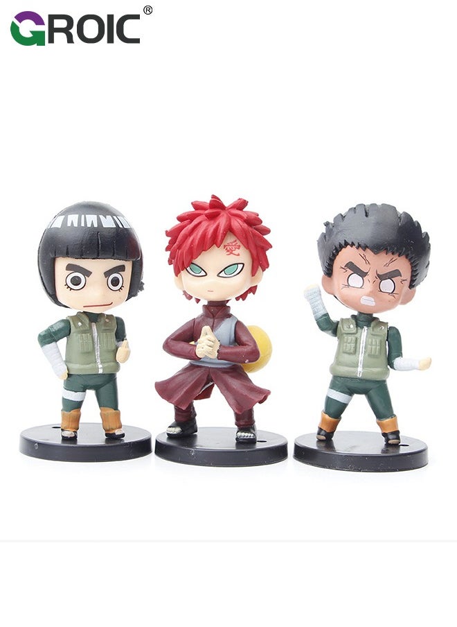 GROIC - Set of 12 Pieces Naruto Action Figure, Naruto, Kakashi, Sasuke Action Figures Toys, Naruto Anime Figure Model Desk Decoration Action Figure, Naruto Statue Figure Collectibles (Second Edition) - Image 1