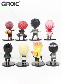 GROIC Set of 12 Pieces Naruto Action Figure, Naruto, Kakashi, Sasuke Action Figures Toys, Naruto Anime Figure Model Desk Decoration Action Figure, Naruto Statue Figure Collectibles (Second Edition)  - Image 3