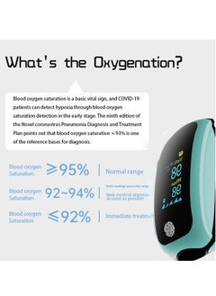 Furtey Pulse Oximeter Fingertip, Pulse Oximeter Rechargeable, Pulse Oximeter with Rechargeable, Fingertip Blood Oxygen Saturation Monitor Rechargeable, for Home Outdoor Sports Wide Use (Blue)  - Image 5