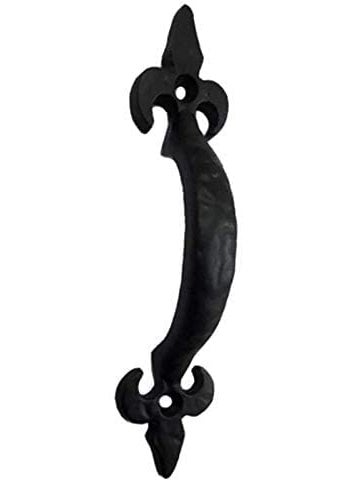 Adonai Hardware Adonai Hardware Nethaniah Antique Cast Iron Cabinet Pull Handles 5 x 4 Pack Matte Black for Vintage Wooden Barn Doors Gates Closets Furniture Drawers Cupboards Wardrobes and Sheds  - Image 2