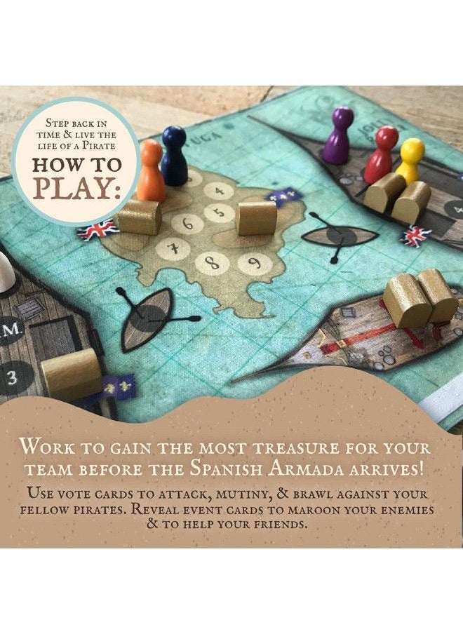 Facade Games - Tortuga 1667 Board Game Treasure Plunder Game Of Cards Strategy Deceit And Luck For 2 9 Players - Image 1