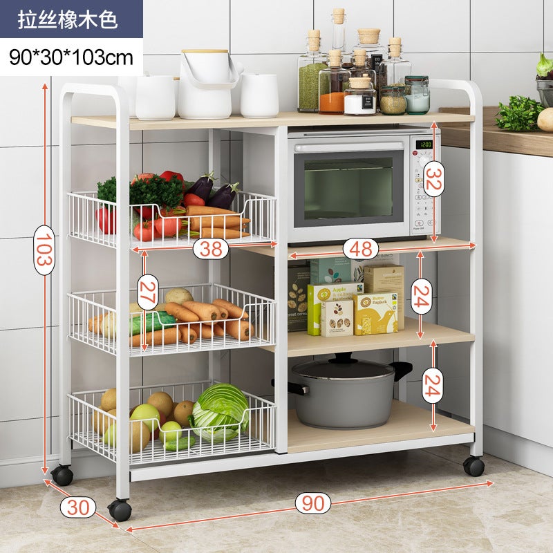 Multi-Layer Kitchen Vegetable Storage Rack – Modern Minimalist Design - Image 1