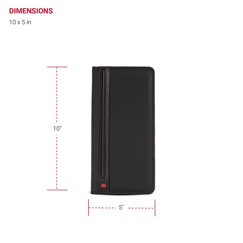 Wenger Luggage Diplomat Executive Card File 208, Black, One Size - Image 4