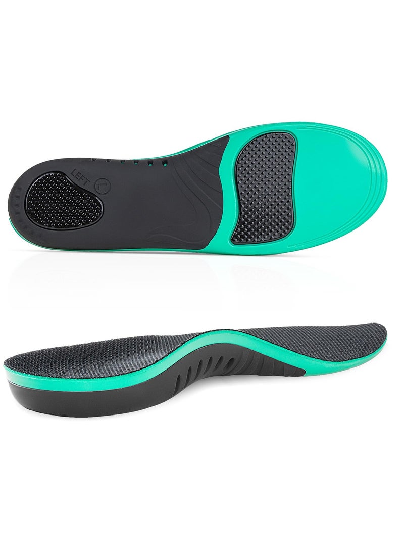 Excefore Flat Feet Orthotic Insert, Foot Pain Relief Orthotics Shoe Inserts for Metatarsalgia, High Arch Support Insoles for Shoe Insole, Memory Foam Insoles (Size: L, Men's 8.5-9.5 | Women's 10.5-11.5)  - Image 1