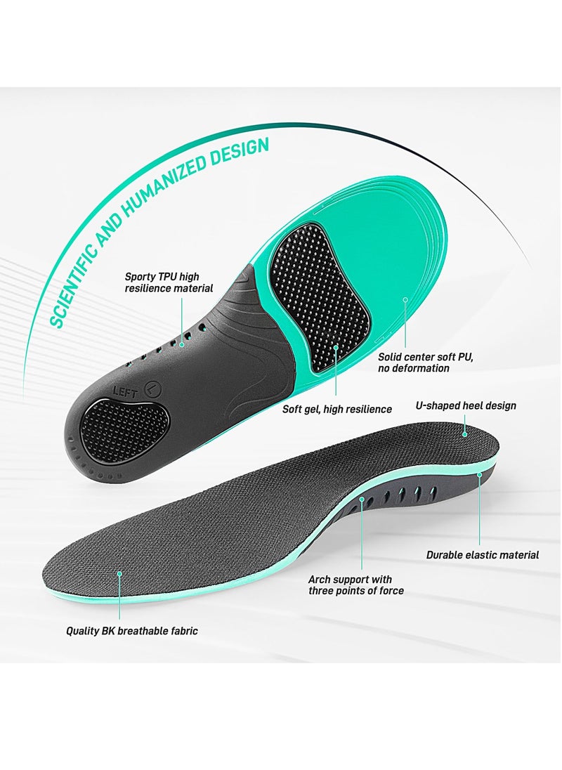 Excefore Flat Feet Orthotic Insert, Foot Pain Relief Orthotics Shoe Inserts for Metatarsalgia, High Arch Support Insoles for Shoe Insole, Memory Foam Insoles (Size: L, Men's 8.5-9.5 | Women's 10.5-11.5)  - Image 4