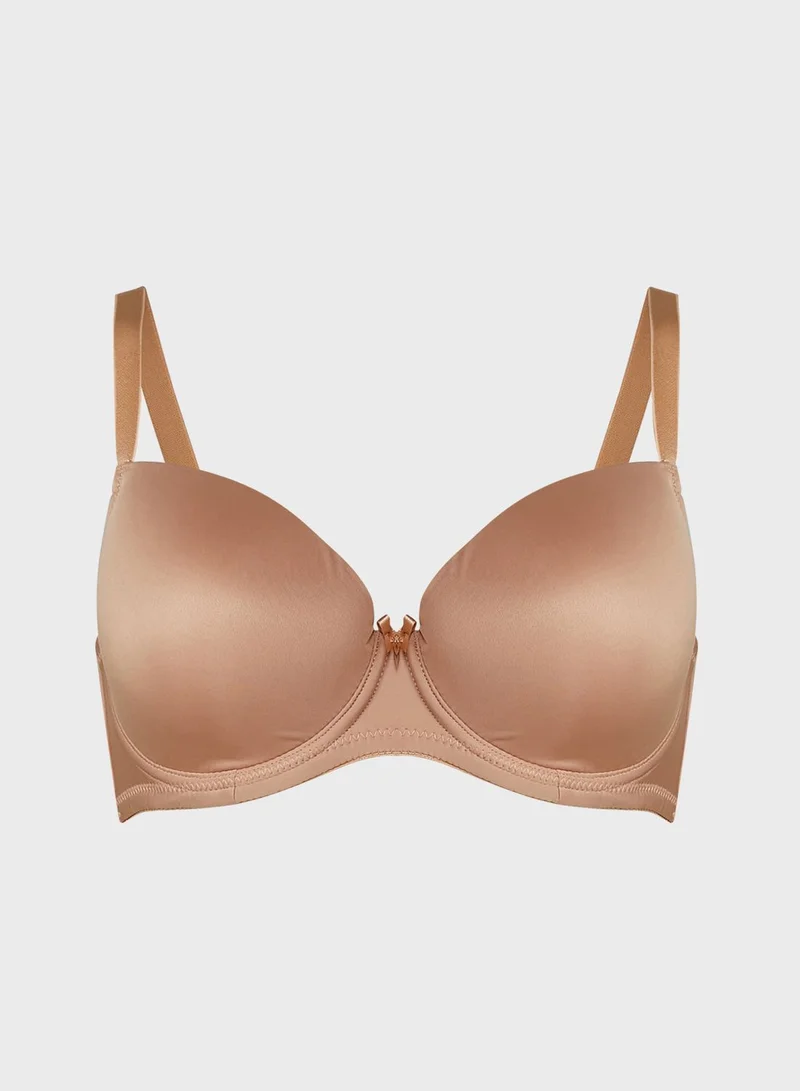 Ivory Rose 2 Pack Plain T-Shirt Bras