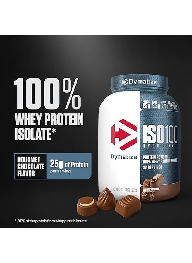 Dymatize Protein ISO 100 3lb Gourmet Chocolate - 1.37kg - Image 5