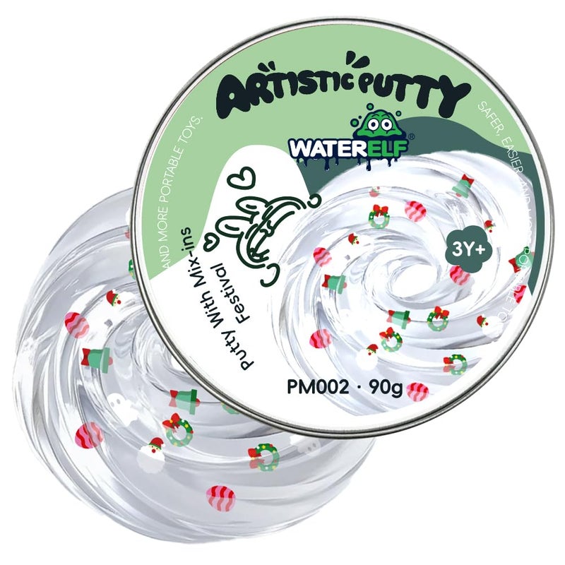 WATERELF Play Putty Slime for Kids Fidget Sensory Artistic Therapy Putty Toys for Boys Girls Adults Stress Relief NonSticky Mixins PM002 - Image 3