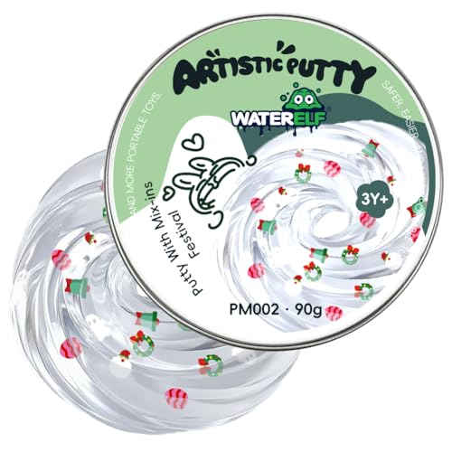 WATERELF Play Putty Slime for Kids Fidget Sensory Artistic Therapy Putty Toys for Boys Girls Adults Stress Relief NonSticky Mixins PM002 - Image 1
