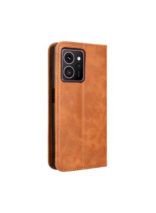 S-TOP Case For HMD Skyline Magnetic Buckle Retro Texture Leather Phone Case - Image 3