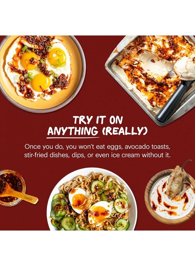 Momofuku Chili Crunch by David Chang, (5.5 Ounces), Chili Oil with Crunchy Garlic and Shallots, Spicy Chili Crisp - Image 3