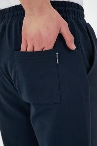 ميتاليك Black-Grey 2-Piece Men's Sweatpants Labeled Back and Side Pockets Regular Fit