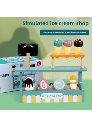 CE Wooden Children's Kitchen Toy Simulation Vegetable And Fruit Sala Coffee Bread Maker For Boys And Girls Play House Suit Gifts-Color:Kb-ice Cream Shop 1.5kg (en71, Cpc) - pzsku/ZFC25D480DBC2B98A59F8Z/45/1745977557/fb629a1f-26ee-445b-9ecf-16d881fcbe74