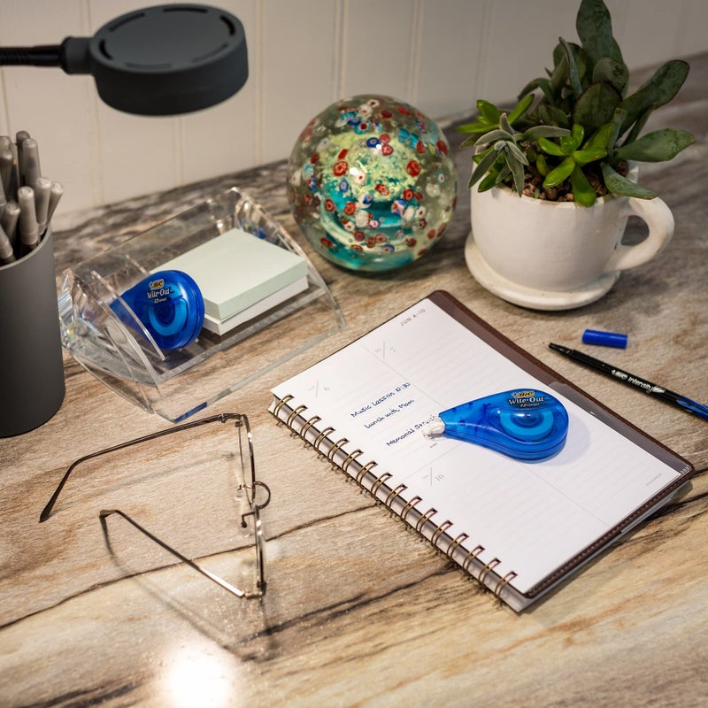 BIC White-Out Brand EZ Correct Correction Tape, 39.3 Feet, 4-Count Pack of white Correction Tape, Fast, Clean and Easy to Use Tear-Resistant Tape - Image 2