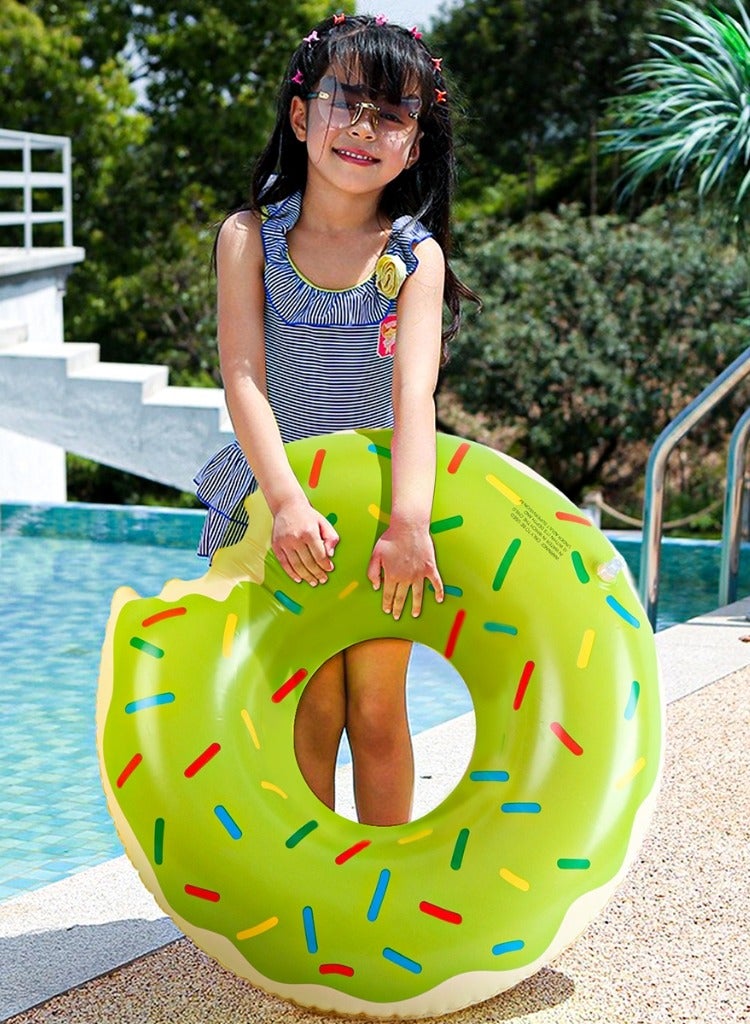 MUMS PLANET "Inflatable Donut Design Swim Ring 100cm - Fun & Safe Family Pool Float - Perfect for Summer Fun at the Beach & Swimming Pools for Adults & Kids"-- Floats - Swimming pool and beach supplies - Float - Image 1