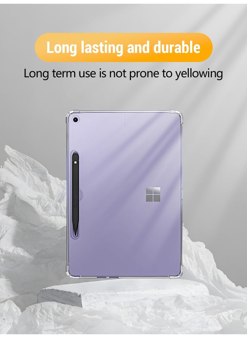 general Clear Case for Microsoft Surface Pro 12 Inch 2025 Tablet, Flexible TPU Shockproof Cover with Airbag for Windows 11 Tablet, Lightweight - Image 4