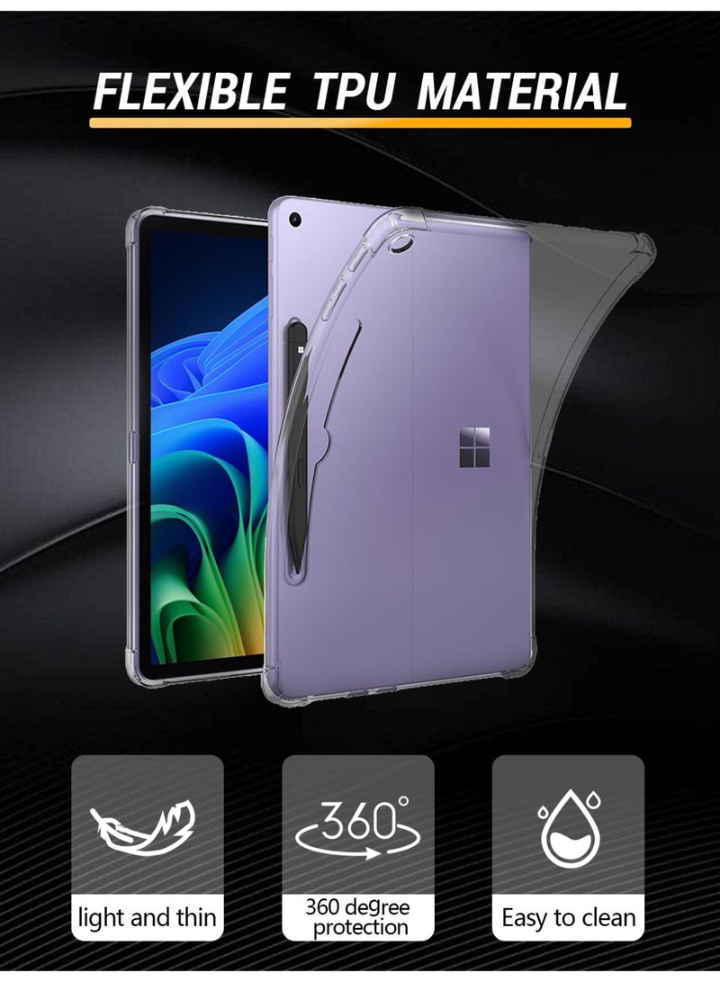 general Clear Case for Microsoft Surface Pro 12 Inch 2025 Tablet, Flexible TPU Shockproof Cover with Airbag for Windows 11 Tablet, Lightweight - Image 2